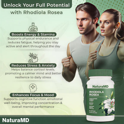 NaturaMD Rhodiola Rosea Capsules