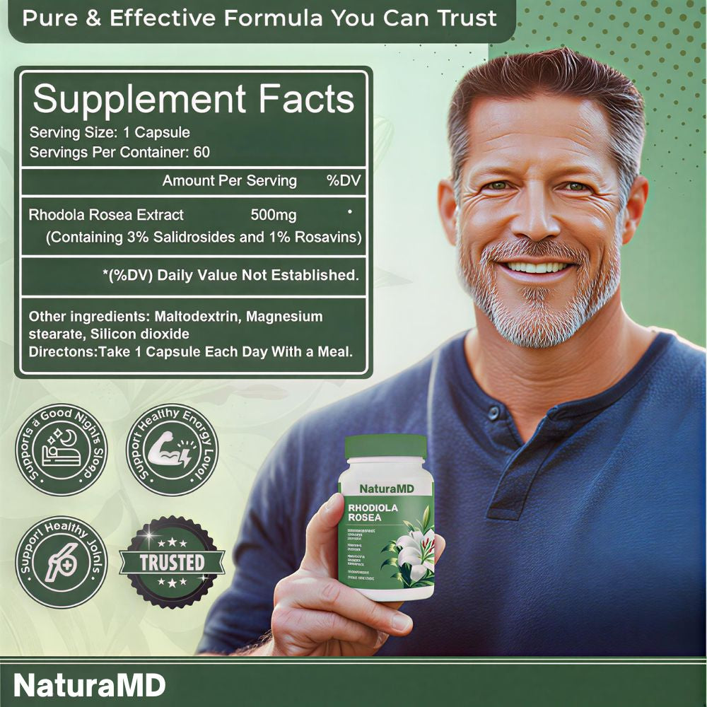 NaturaMD Rhodiola Rosea Capsules